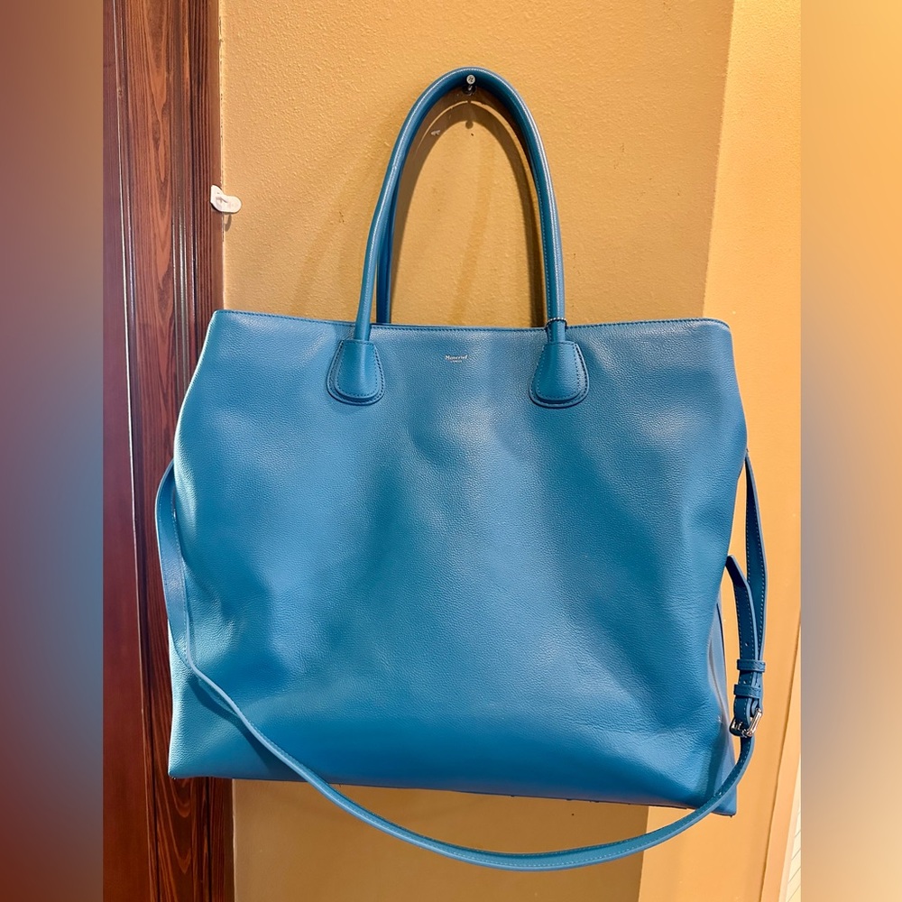 Luxury Moncrief Chrissy Pebble Grain Leather Weekend Bag